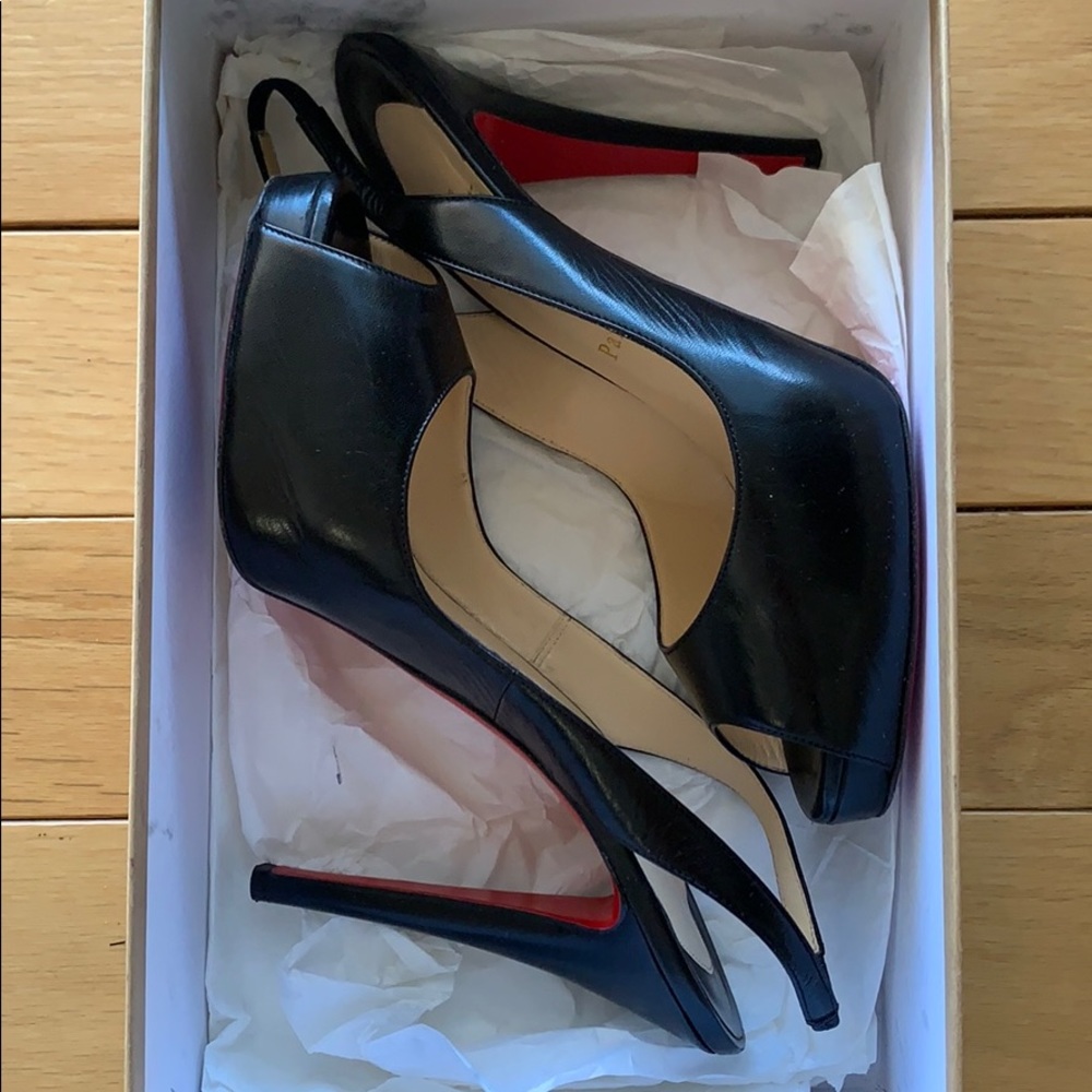 Louboutin open toe heels